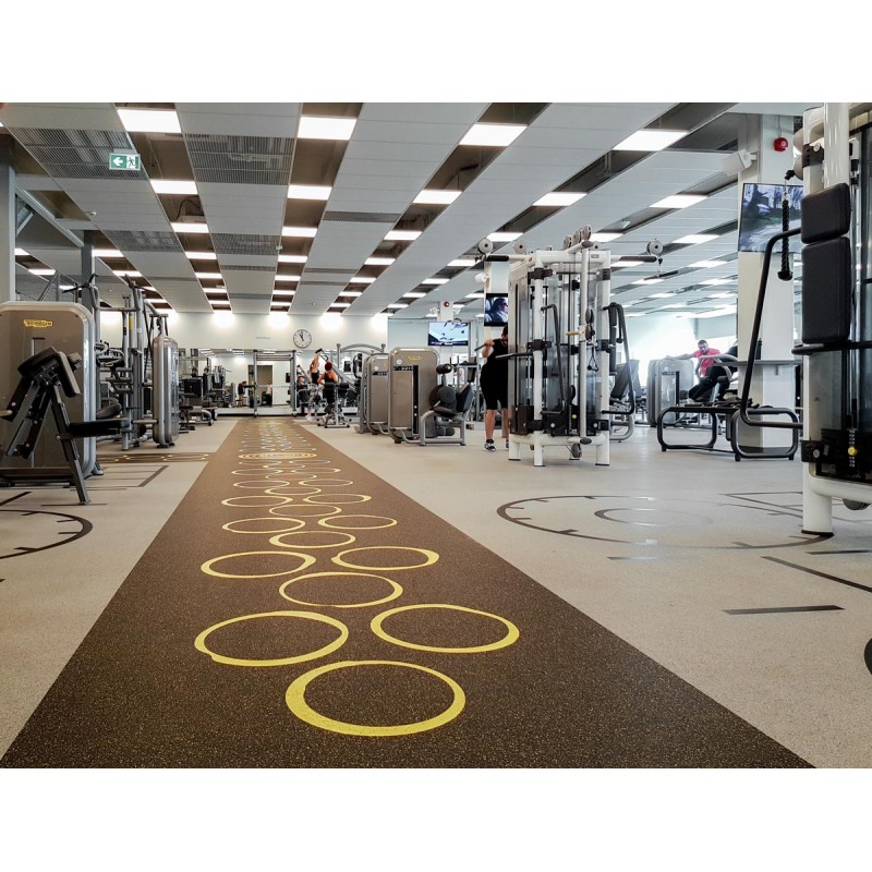 Revêtement de sol sportif bande en caoutchouc XXL pour Home Gym